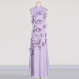 Luna 3D Flower Long Dress