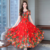 Luna Printed Maxi Dress
