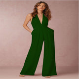 Luna Sleeveless Halter Jumpsuit