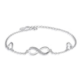 Luna 925 Sterling Silver Infinity Bracelet