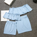 Luna Mom and Daughter Matching Ruffle Top Skirt Set