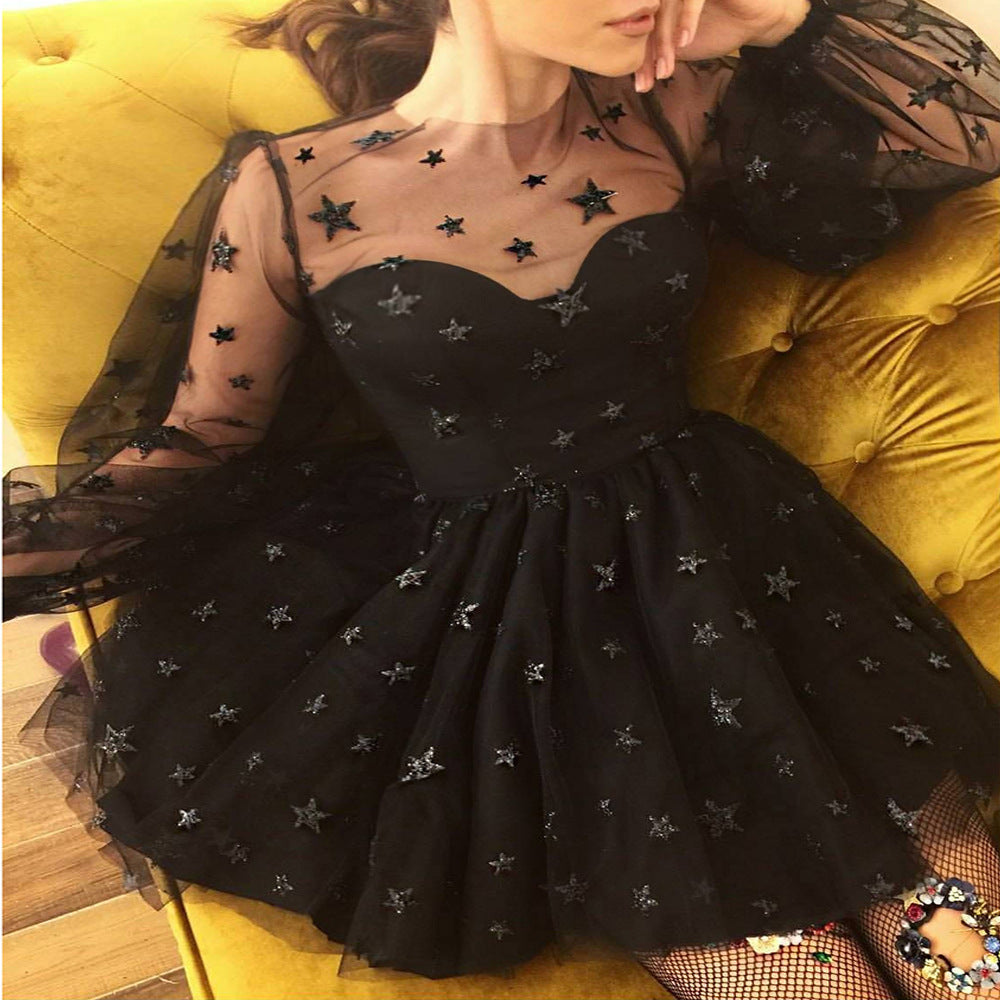 luna star blue dress Luna Gown Fierce Angels Fashion