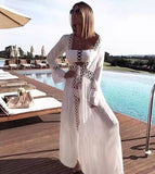 Luna Maxi White Cover Up Dress