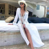 Luna Maxi White Cover Up Dress