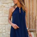 Luna Pure Color Casual Dress