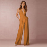 Luna Sleeveless Halter Jumpsuit
