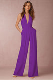 Luna Sleeveless Halter Jumpsuit