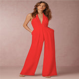 Luna Sleeveless Halter Jumpsuit