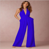 Luna Sleeveless Halter Jumpsuit