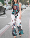 Luna Printed Sling Jumpsuit