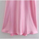 Luna Satin Pink Dress