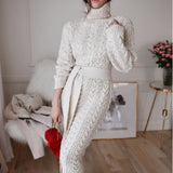 Luna Turtleneck Maxi Sweater Dress