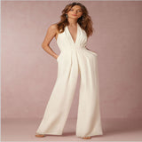 Luna Sleeveless Halter Jumpsuit