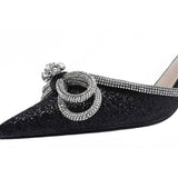 Luna Rhinestone Bow Shoes