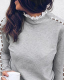 Luna Women's Pearl Hollow On Long Sleeve Top