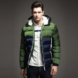 Luna Men's Padded Faux Fur Hooded Jacket