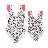 Luna Leopard One Piece Mom and Daughter Swimwear