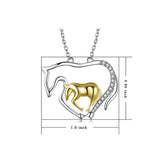 Luna Mother Horse and Foal 925 Sterling Silver Necklace