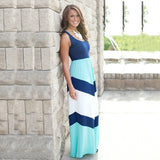 Luna Mom and Daughter Maxi Striped Dress