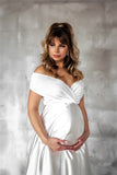 Luna V Neck Maternity Formal Dress