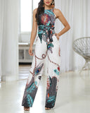 Luna Printed Sling Jumpsuit