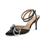 Luna Rhinestone Bow Shoes