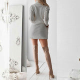 Luna Twist Retro Knitted Turtleneck Sweater