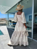 Luna Lux Crochet Maxi Dress