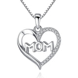 Luna S925 Sterling Silver Mom Pendant Necklace