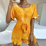 Luna Casual Knit Bandage Jumpsuit