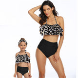 Luna Mom and Daughter Ruffle Bikini