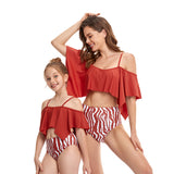 Luna Mom and Daughter Ruffle Bikini