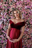Luna V Neck Maternity Formal Dress