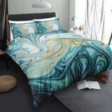 Luna Three-piece Gilt Marble Bedding Set