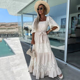 Luna Lux Crochet Maxi Dress
