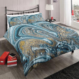 Luna Three-piece Gilt Marble Bedding Set