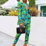 Luna Retro Business Suit Set