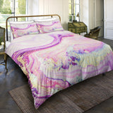 Luna Three-piece Gilt Marble Bedding Set