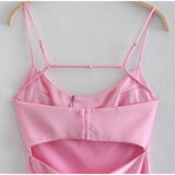 Luna Satin Pink Dress