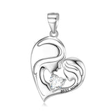 Luna S925 Silver Best Mom Necklace and Pendant