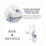 Luna Sterling Silver Mermaid Moon Earrings