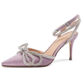 Luna Rhinestone Bow Shoes