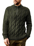 Luna Men's Half Turtleneck Long Sleeve Sweater