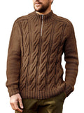Luna Men's Half Turtleneck Long Sleeve Sweater