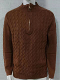 Luna Men's Half Turtleneck Long Sleeve Sweater