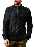Luna Men's Half Turtleneck Long Sleeve Sweater