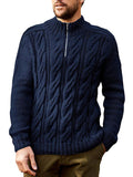 Luna Men's Half Turtleneck Long Sleeve Sweater