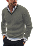 Luna Men's V-Neck Knitted Sweater
