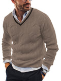 Luna Men's V-Neck Knitted Sweater