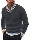 Luna Men's V-Neck Knitted Sweater